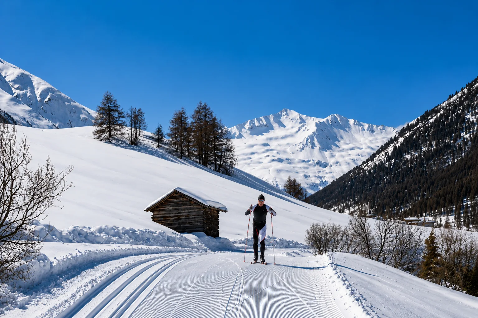 Cross-country skiing in Livigno