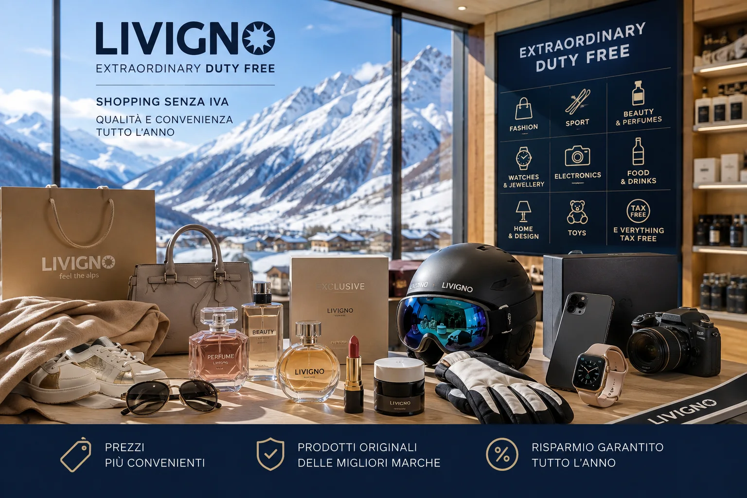 Duty-free goods in Livigno