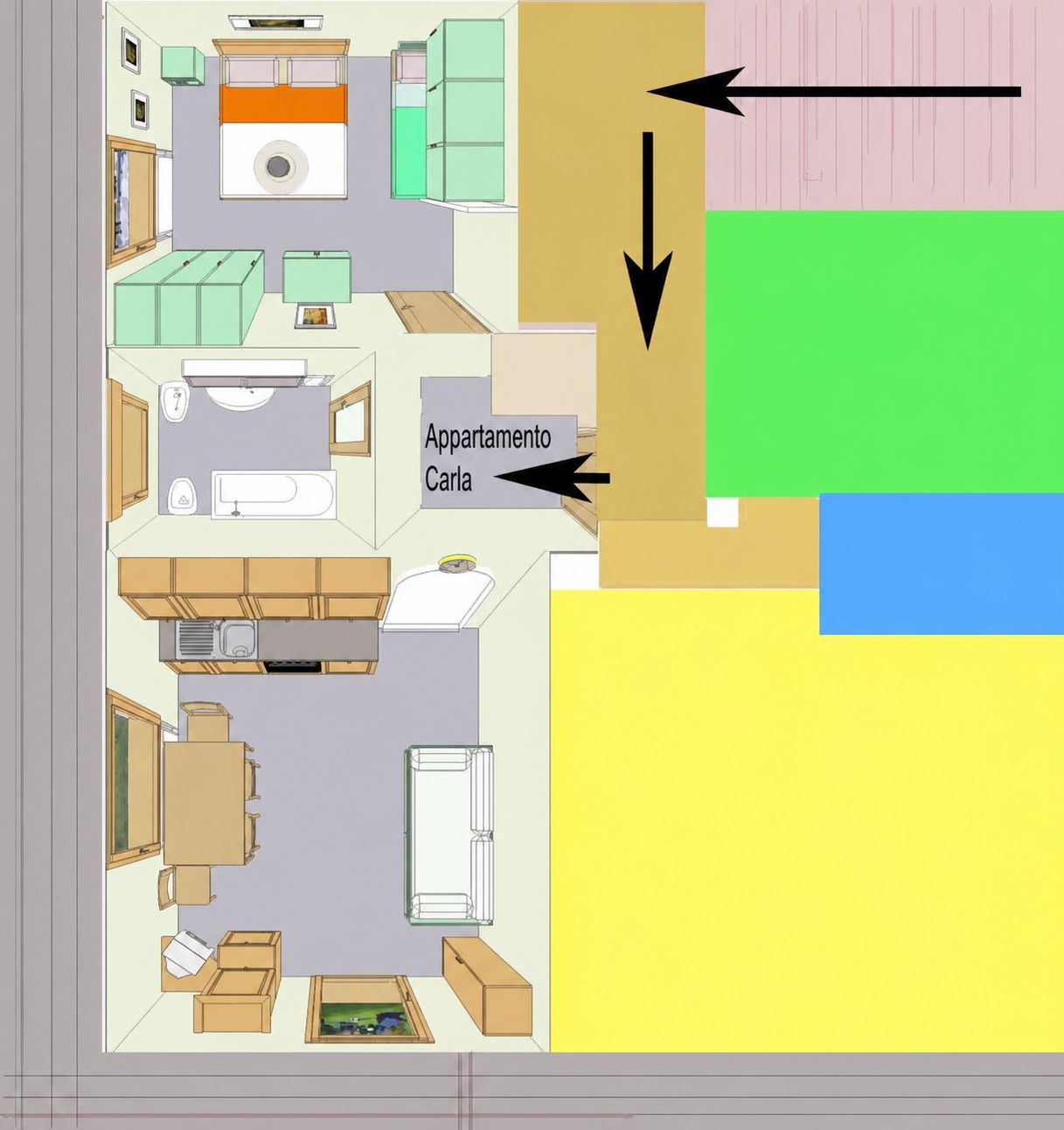 Plan Apartamentu Carla we Florino